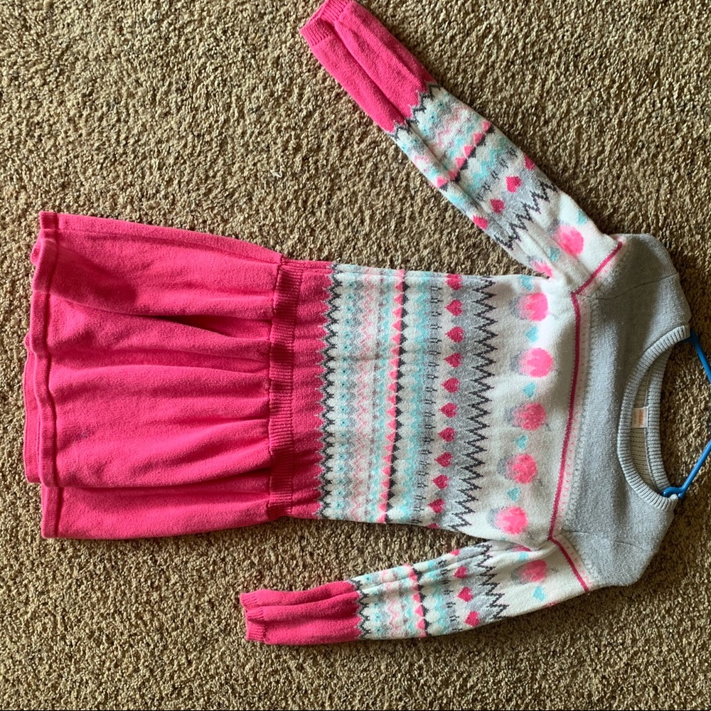 Gymboree girls cupcake sweater dress